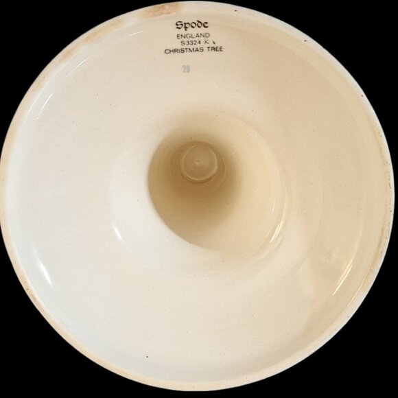 One Spode Christmas Tree Candle Holder/Stick 5 1/2" Excellent - Picture 7 of 10